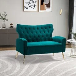 Brion 48" Contemporary Wingback Design Loveseat | KARAT HOME -Furniture Series Store GUEST 905205d5 c3e0 473b aca3 78569875df9b