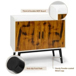 Costway Sideboard Buffet Storage Cabinet W/2 Door Metal Legs Accent Cabinet 32In -Furniture Series Store GUEST 9097d80e e085 4d18 988f 440708ec86a9