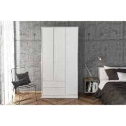 Denmark 3 Door And 2 Drawer Wardrobe White - Polifurniture 8 Denmark 3 Door And 2 Drawer Wardrobe White - Polifurniture -Furniture Series Store GUEST 911a0376 1470 4061 b90b 71150e34235f