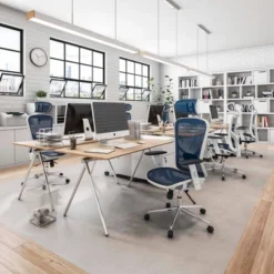 High Back Executive Mesh Office Chair Blue - Techni Mobili -Furniture Series Store GUEST 91f24740 8714 4126 b7aa 85b0ca799c23