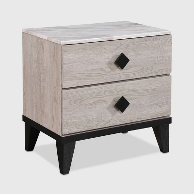 Micah 2 Drawer Nightstand - Adore Decor 8 Micah 2 Drawer Nightstand - Adore Decor - Image 8
