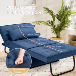 Costway 4 In 1 Multi-Function Sofa Bed Convertible Sleeper Folding Ottoman 16 Costway 4 In 1 Multi-Function Sofa Bed Convertible Sleeper Folding Ottoman -Furniture Series Store GUEST 927cc20c 1ba5 4c55 a56e 0ef0a2866e1f