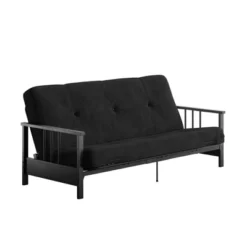 Full Anders Metal Arm Futon With 6" Microfiber Mattress - Room & Joy -Furniture Series Store GUEST 934d9ab6 7319 47d8 8dd1 82a0b3b64ef4