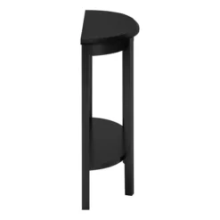 36" 2 Tier Half Moon Shape Console Table Black - EveryRoom -Furniture Series Store GUEST 9471f875 659e 463c 8005 836afd567006