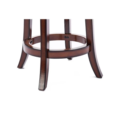 Palmetto Swivel Hardwood Counter Height Barstool Brandy - Boraam 8 Palmetto Swivel Hardwood Counter Height Barstool Brandy - Boraam - Image 8