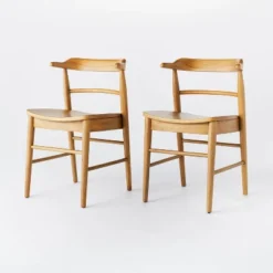 2pk Kaysville Curved Back Wood Dining Chair - Threshold™ Designed With Studio McGee -Furniture Series Store GUEST 96181127 0bb6 41a1 999c 8f5d44c53b74