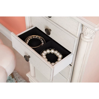Obrecht Jewelry Armoire Off White - Powell Company 11 Obrecht Jewelry Armoire Off White - Powell Company - Image 11