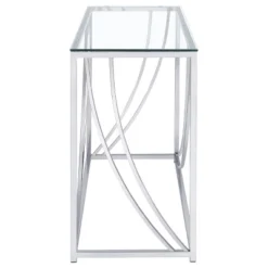 Lille Console Sofa Table With Glass Top Chrome - Coaster -Furniture Series Store GUEST 96efceee 057c 4048 8a73 52e856b6b771