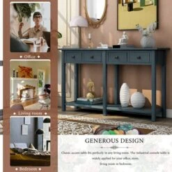 Rustic Console Table With Drawer And Bottom Shelf-ModernLuxe 12 Rustic Console Table With Drawer And Bottom Shelf-ModernLuxe -Furniture Series Store GUEST 97eedf10 0107 479b be4c 9e307b8e4c06