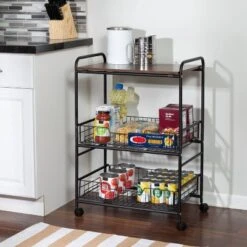 Honey-Can-Do 3 Tier Kitchen Cart With Pull-Out Baskets -Furniture Series Store GUEST 9802a4b6 d2d1 44fb 896d cb5350bdef2d