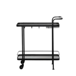Contemporary Metal Bar Cart Black - Olivia & May 25 Contemporary Metal Bar Cart Black - Olivia & May -Furniture Series Store GUEST 981071b4 1242 41d1 a43e 2ae3551fa0ca
