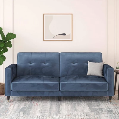 Eliza Pin Tufted Futon - Room & Joy 2 Eliza Pin Tufted Futon - Room & Joy - Image 2