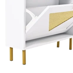 23.6" Rattan Modern Shoe Cabinet With 2 Flap Drawers - ModernLuxe 17 23.6" Rattan Modern Shoe Cabinet With 2 Flap Drawers - ModernLuxe -Furniture Series Store GUEST 98993d10 371e 4b6c a9eb 704b43c1de5a