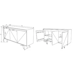 Travard Console Natural - Powell Company -Furniture Series Store GUEST 9995adce 8208 45ee 80e6 9ff0ce2403fe