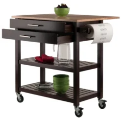Langdon Kitchen Cart Cappuccino - Winsome 24 Langdon Kitchen Cart Cappuccino - Winsome -Furniture Series Store GUEST 9a6fd87c 6c54 4009 a2d1 5bb60abdc03b