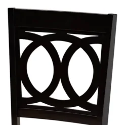 7pc Lenoir Upholstered Wood Dining Set Sand Brown/Espresso - Baxton Studio -Furniture Series Store GUEST 9afa6dd9 43a2 456c 90ec 01a4e53d18ec