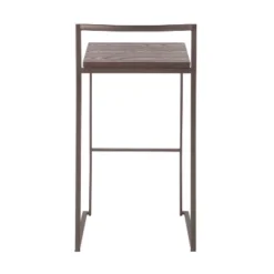 Set Of 2 Fuji Industrial Stackable Barstools - LumiSource -Furniture Series Store GUEST 9bf010d5 907c 4527 92c6 af89df705aef