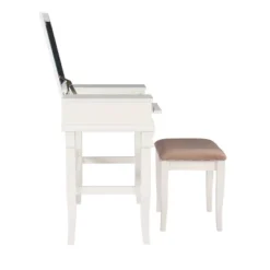 Adler Vanity Set White - Linon -Furniture Series Store GUEST 9c241c2c 227a 48c1 b663 1a8e29b8da45