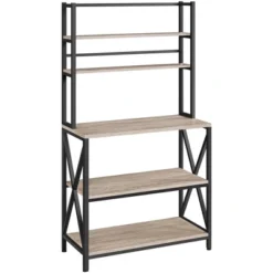 Yaheetech 5-Tier Kitchen Baker's Rack Utility Storage Shelf With 5 Shelves & Adjustable Feet -Furniture Series Store GUEST 9ce8c636 08aa 4091 961c 120c98a14af8
