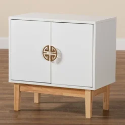 Kamana Two-Tone Wood And Metal 2 Door Storage Cabinet White/Gold/Oak Brown - Baxton Studio 15 Kamana Two-Tone Wood And Metal 2 Door Storage Cabinet White/Gold/Oak Brown - Baxton Studio -Furniture Series Store GUEST 9f185497 f7b1 49bf ae4a 26b802e73e4a
