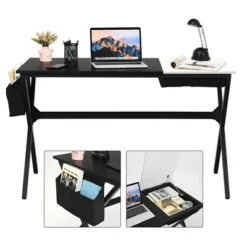 Costway Computer Desk Writing Study Laptop Table W/ Drawer & Storage Bag WalnutBlack -Furniture Series Store GUEST 9f49d208 14f8 42e9 a849 6cc1d12ef69b