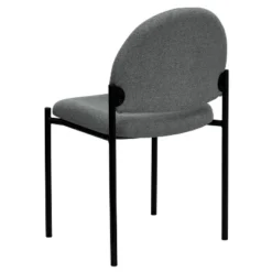 Flash Furniture Comfort Gray Fabric Stackable Steel Side Reception Chair -Furniture Series Store GUEST a0b53667 a855 42d3 ab27 4a868a3434a6