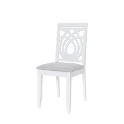 Mid-Century 5-Piece Extendable Round Dining Table Set White-ModernLuxe -Furniture Series Store GUEST a1bca29e cc9a 47b0 920e aaf31a5a7931