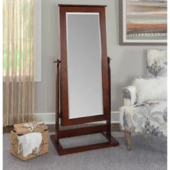 Chiara Cheval Mirror/Jewelry Wardrobe Walnut - Powell Company -Furniture Series Store GUEST a215a97f d5b6 49c3 abcc 5ab36252ba31