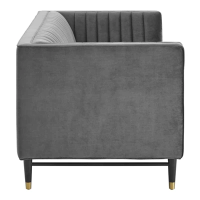 Devote Channel Tufted Performance Velvet Loveseat - Modway 1 Devote Channel Tufted Performance Velvet Loveseat - Modway