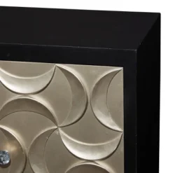 Modern Crescent Moon Pattern Wood Rectangle Cabinet Black - Olivia & May 15 Modern Crescent Moon Pattern Wood Rectangle Cabinet Black - Olivia & May -Furniture Series Store GUEST a45c53c5 f9b6 4177 ad60 0d514e7bc5a2