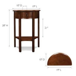 Demilune Hall Stand - Chocolate Cherry - Leick Home -Furniture Series Store GUEST a46a4be7 0649 4dea 882c ca801e423e87