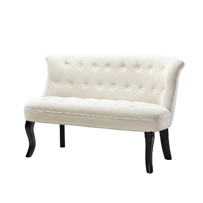 Jane 47" Velvet Button-tufted And Wing Back Loveseat Solid Wood And Cabriole Legs For Living Room And Bedroom | ARTFUL LIVING DESIGN 13 Jane 47" Velvet Button-tufted And Wing Back Loveseat Solid Wood And Cabriole Legs For Living Room And Bedroom | ARTFUL LIVING DESIGN - Image 13