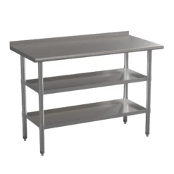 Emma And Oliver NSF Certified Stainless Steel 18 Gauge Work Table With 1.5" Backsplash And Undershelves -Furniture Series Store GUEST a56e0e32 717b 451b af02 d1e87db67a95