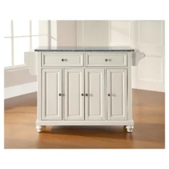 Cambridge Solid Granite Top Kitchen Island - White - Crosley -Furniture Series Store GUEST a5b78114 b6d5 48cf b40a 49bd3a5183d1