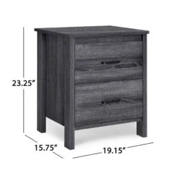Set Of 2 Olimont Contemporary 2 Drawer Nightstands Sonoma Gray Oak - Christopher Knight Home -Furniture Series Store GUEST a662a1f2 c193 43e0 adf7 ce0cb080add0