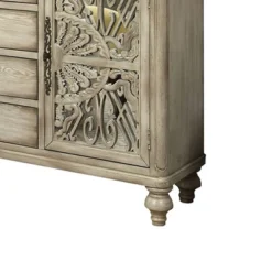 60" Vermont Accent Table Antique White - Acme Furniture