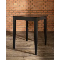Tapered Leg Pub Bar Height Table Wood/Black - Crosley -Furniture Series Store GUEST ab715a3c 0b6e 40f9 b2cb 34a3436e1e32