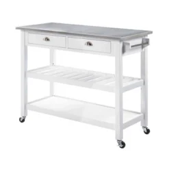 American Heritage 3 Tier Stainless Steel Kitchen Cart With Drawers - Breighton Home 23 American Heritage 3 Tier Stainless Steel Kitchen Cart With Drawers - Breighton Home -Furniture Series Store GUEST abe83c81 a94e 4123 80d7 aa8072d946a7