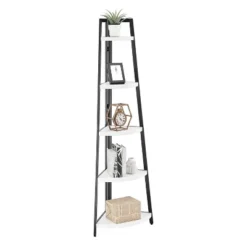 70" Free Standing 5 Tier Pyramid Corner Shelf - Danya B. -Furniture Series Store GUEST ac51fcf1 228a 4927 b579 c7a4f6e9cb93