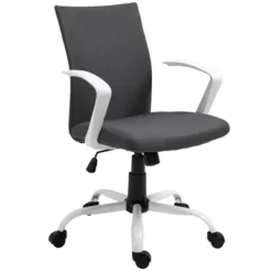 Vinsetto Mid Back Home Office Chair With Adjustable Height, High Armrests And Rocking Function 8 Vinsetto Mid Back Home Office Chair With Adjustable Height, High Armrests And Rocking Function -Furniture Series Store GUEST ac78e76f c66a 4260 b389 b491b5d63a33