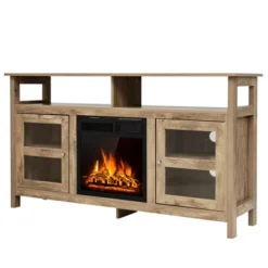 Costway 58'' Fireplace TV Stand W/18'' 1500W Electric Fireplace Up To 65'' Grey -Furniture Series Store GUEST ad2303d8 9633 4218 b304 af156fe7d6b9