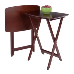 2pc Darlene Snack Table Set Walnut - Winsome -Furniture Series Store GUEST ae38bae4 5a99 4c9a aae9 1be2054037af