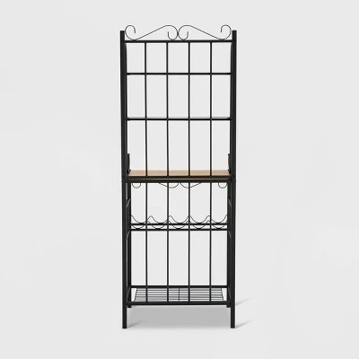 Praha Bakers Rack Black - Boraam 3 Praha Bakers Rack Black - Boraam - Image 3