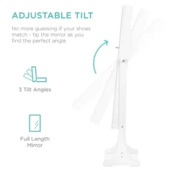 Best Choice Products 6-Tier Standing Mirror Lockable Storage Organizer Cabinet Armoire W/ Velvet Interior -Furniture Series Store GUEST afa31c34 23a2 481f b2b4 3ea25cb84c01