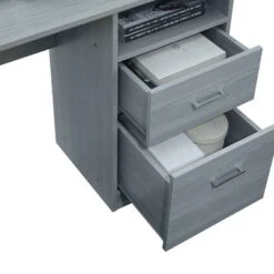 Functional L Shaped Desk With Storage Gray - Techni Mobili -Furniture Series Store GUEST b07e38b3 5121 4e31 b029 7c3f5f4a2860