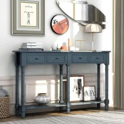 Console Table With Two Storage Drawers And Bottom Shelf-ModernLuxe -Furniture Series Store GUEST b0d93876 ea48 4d6e 96d6 12cc6e56ac7b