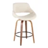 Set Of 2 Fabrico Mid Century Modern Counter Height Barstool - LumiSource