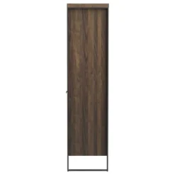 63" Pattinson 4 Shelf Cabinet Bookcase Walnut - Coaster -Furniture Series Store GUEST b1b874fc 100b 4269 8e85 759f20261cd8