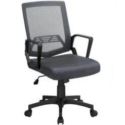 Yaheetech Adjustable Mid-Back Office Chair Computer Chair With Wheels -Furniture Series Store GUEST b215c78a 3a59 4b33 b585 1e7f67b77c0b