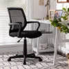 Costway Mid-Back Office Executive Chair Mesh Chair Height Adjustable W/ Lumbar Support